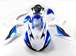 NT Europe Aftermarket Injection ABS Plastic Fairing Fit for Suzuki GSXR 600/750 2011-2016 Blue White N009