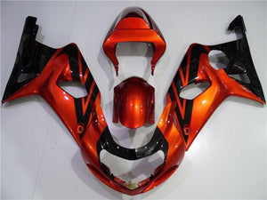 NT Europe Aftermarket Injection ABS Plastic Fairing Fit for Suzuki GSXR 1000 2000-2002 Orange Black N006