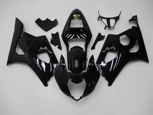 NT Europe Aftermarket Injection ABS Plastic Fairing Fit for Suzuki GSXR 1000 2003-2004 Glossy Black N055