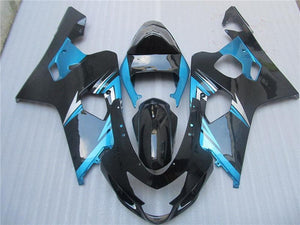 NT Europe Aftermarket Injection ABS Plastic Fairing Fit for Suzuki GSXR 600/750 2004-2005 Blue Black N082