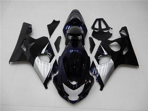 NT Europe Aftermarket Injection ABS Plastic Fairing Fit for Suzuki GSXR 600/750 2004-2005 Blue Silver