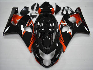 NT Europe Aftermarket Injection ABS Plastic Fairing Fit for Suzuki GSXR 600/750 2004-2005 Orange Black