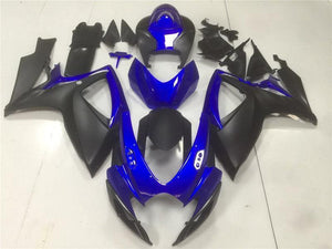 NT Europe Aftermarket Injection ABS Plastic Fairing Fit for Suzuki GSXR 600/750 2006-2007 Black Blue
