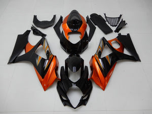NT Europe Aftermarket Injection ABS Plastic Fairing Fit for Suzuki GSXR 1000 2007-2008 Orange Black N001