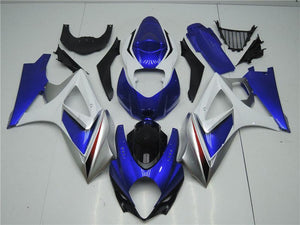 NT Europe Aftermarket Injection ABS Plastic Fairing Fit for Suzuki GSXR 1000 2007-2008 Blue White