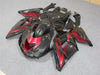 NT Europe Aftermarket Injection ABS Plastic Fairing Fit for Kawasaki ZX14R 2006-2011 Black Red N005