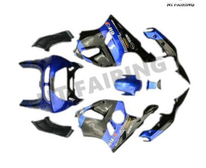 NT Europe ABS Plastics Black Blue Fairing Fit for Kawasaki 1994-1997 ZX6R u007