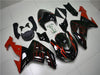 NT Europe Aftermarket Injection ABS Plastic Fairing Fit for Kawasaki ZX10R 2006-2007 Black Red N013