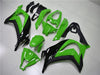 NT Europe Aftermarket Injection ABS Plastic Fairing Fit for Kawasaki ZX10R 2011-2015 Black Green N003