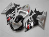 NT Europe Aftermarket Injection ABS Plastic Fairing Fit for Suzuki GSXR 600/750 2001-2003 Black Silver
