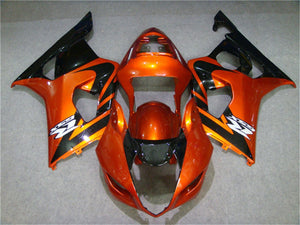 NT Europe Aftermarket Injection ABS Plastic Fairing Fit for Suzuki GSXR 1000 2003-2004 Orange Black N006