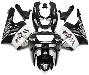 NT Europe ABS Plastics White Black Fairing Fit for Kawasaki 1994-1997 ZX9R u002