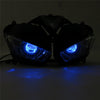 Front Motorcycle Headlight Blue Angel Eye Fit Yamaha 2014-2018 YZF R25 R3