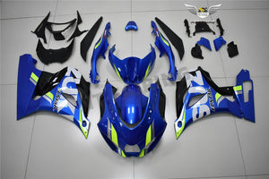 NT Europe Aftermarket Injection ABS Plastic Fairing Fit for Suzuki GSXR 1000 2017-2019 Blue White Green PT03