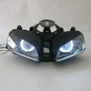 Front Motorcycle Headlight Red Angel Eye Fit Honda 2003-2006 CBR600RR F5