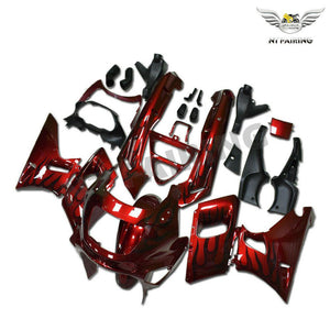 NT Europe Aftermarket Injection ABS Plastic Fairing Fit for Kawasaki ZZR400 1993-2003 Red Black
